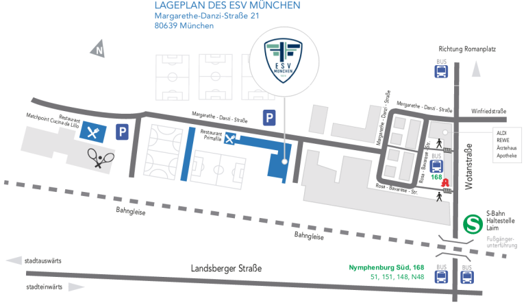 Lageplan ESV München